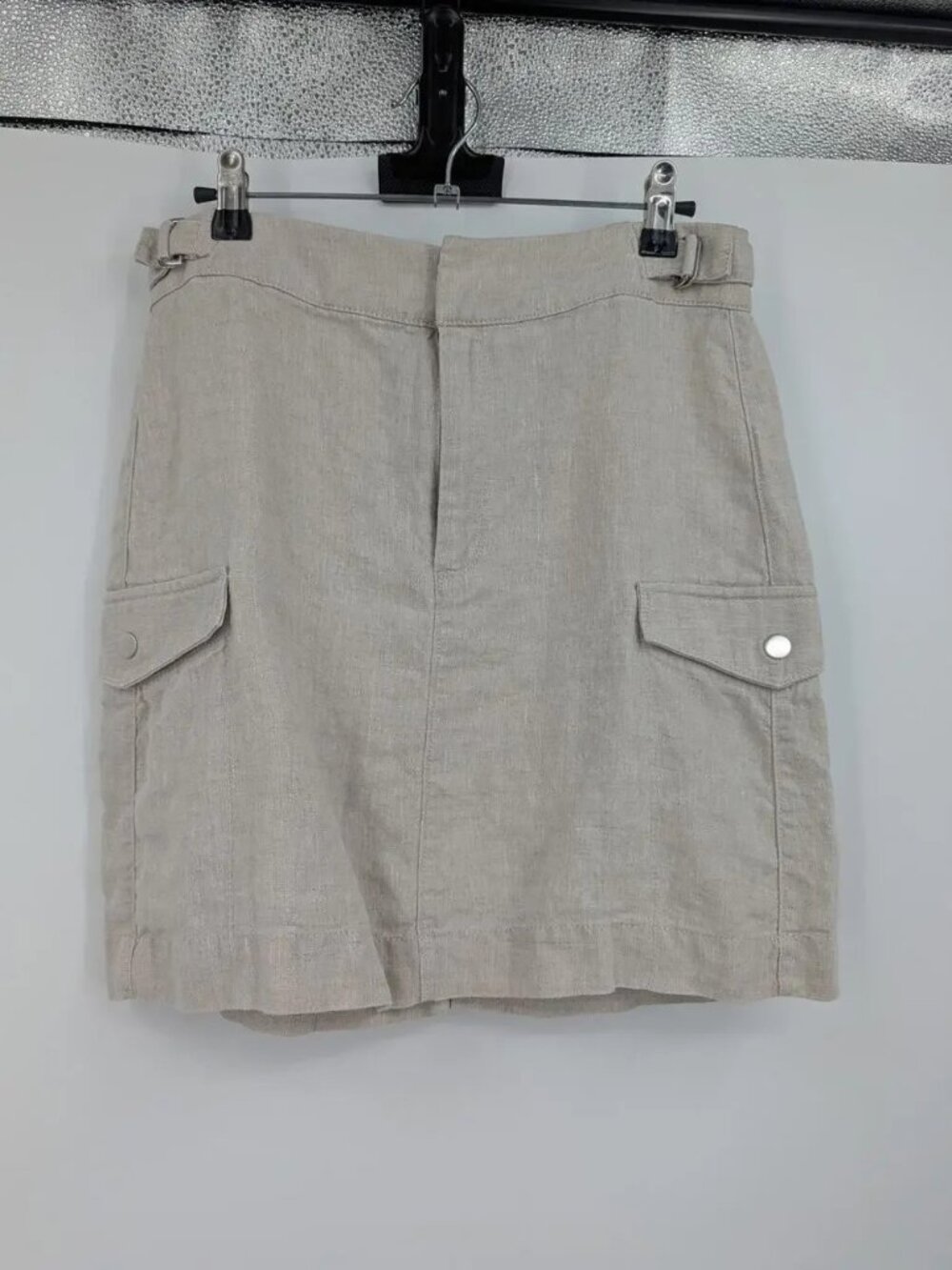 ATHLETA Voyager linen skirt oat (sz6)